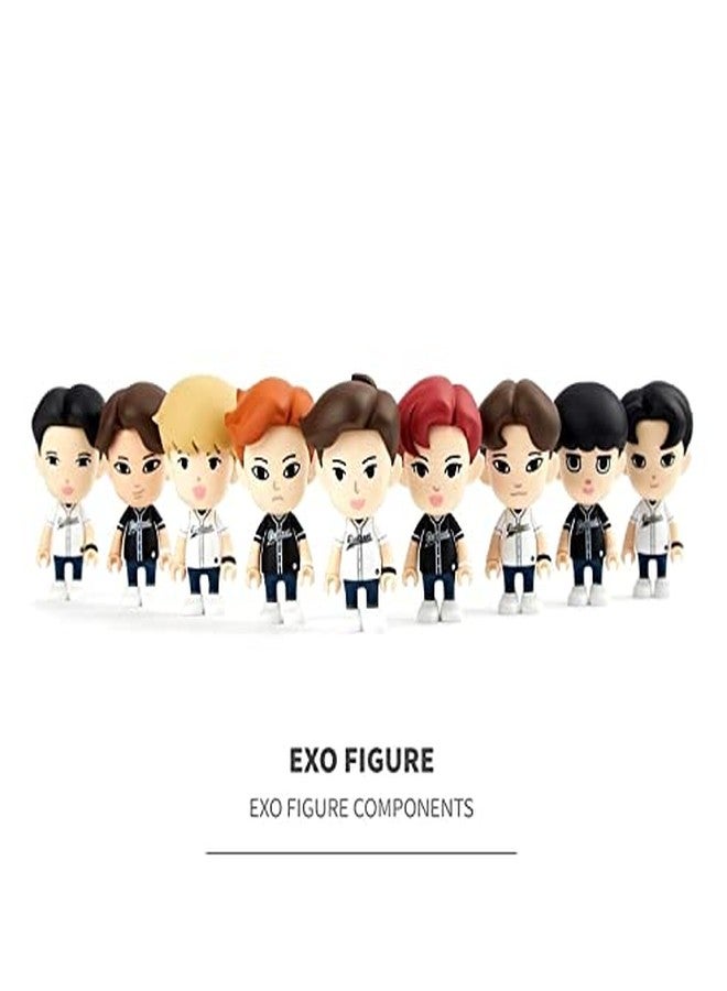 Trunkin | Kpop Exo Music Band Action Figure 9 Pcs Set PVC Figures | Collectibles Toy Model Set for Collection Action Figurines (8-9Cm) - Image 5